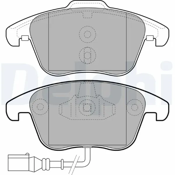 Передние тормозные колодки LP2110 Delphi