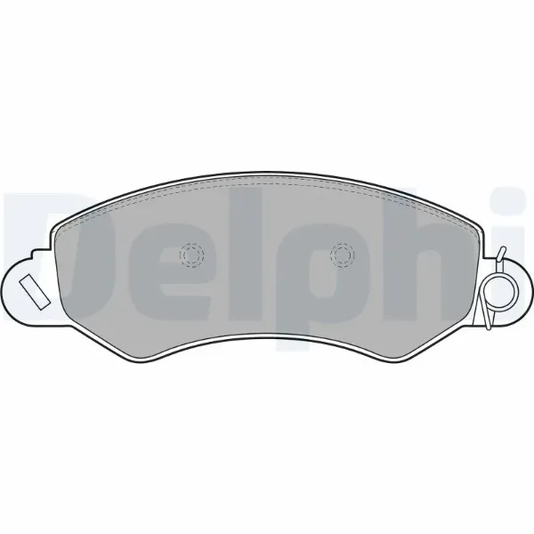 Передние тормозные колодки LP2096 Delphi