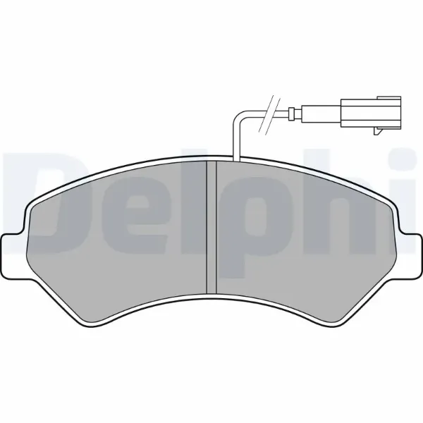 Передние тормозные колодки LP2492 Delphi