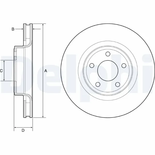 Передние тормозные диски AR85158EVC Power Stop