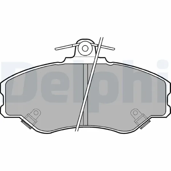 Передние тормозные колодки LP1599 Delphi
