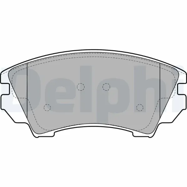 Передние тормозные колодки LP2081 Delphi
