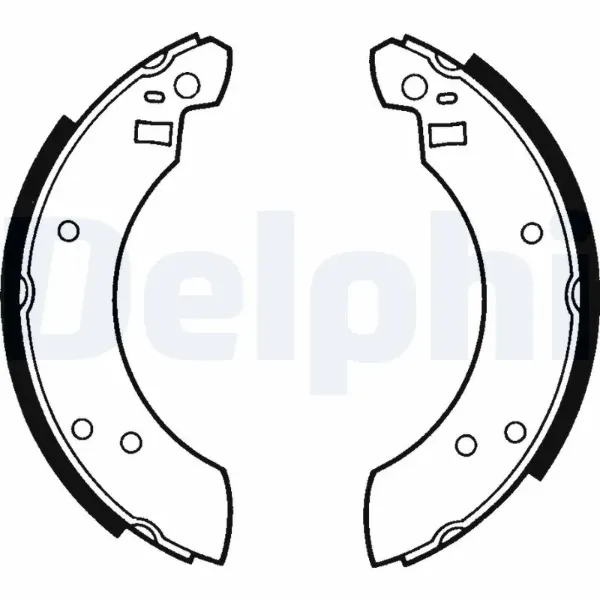 Задние барабанные колодки LS1216 Delphi