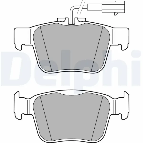 Задние тормозные колодки LP3311 Delphi