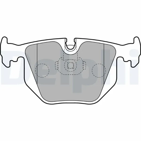 Задние тормозные колодки LP1803 Delphi