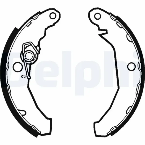 Задние барабанные колодки LS1272 Delphi