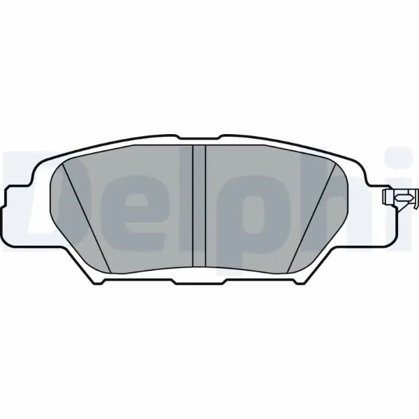 Задние тормозные колодки LP3394 Delphi