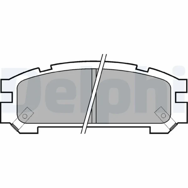 Задние тормозные колодки LP814 Delphi