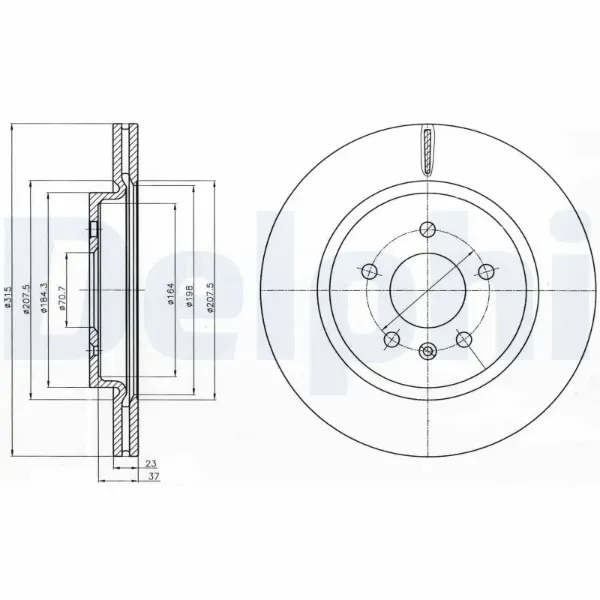 Тормозные диски BG4388C Delphi