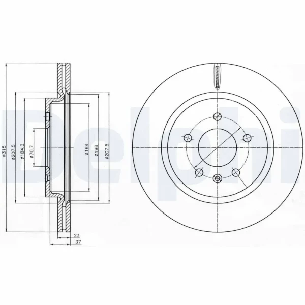 Тормозные диски BG4388C Delphi