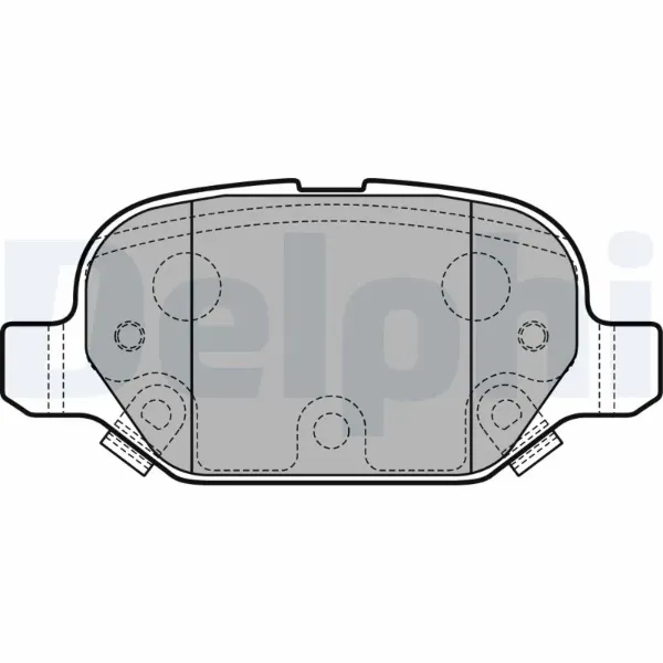 Задние тормозные колодки LP2761 Delphi