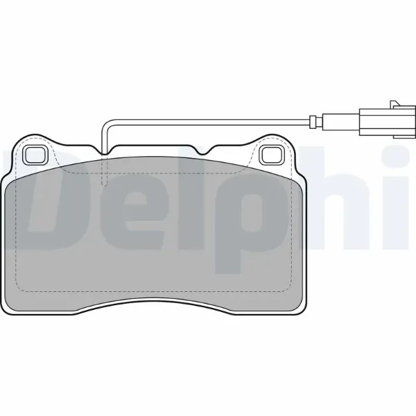 Передние тормозные колодки LP2045 Delphi