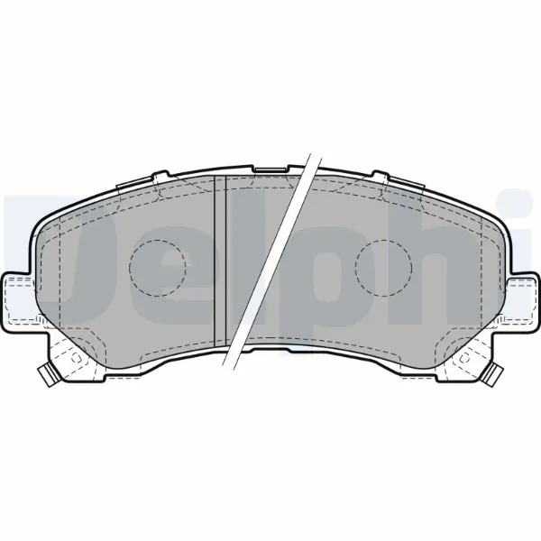 Передние тормозные колодки LP2229 Delphi