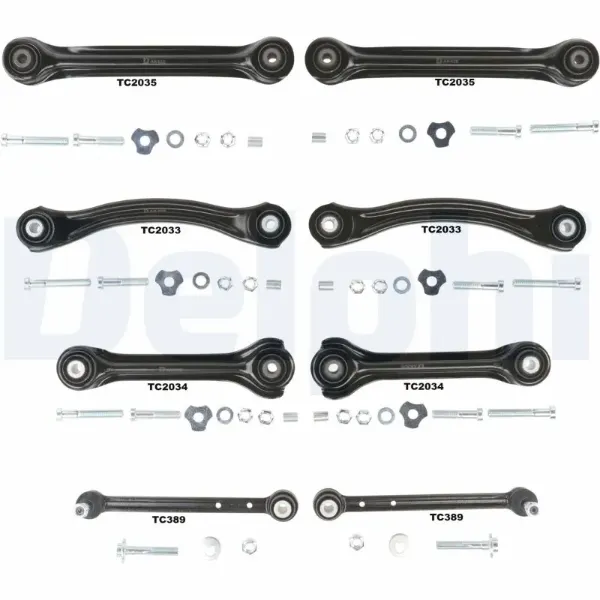 Комплект рычагов задней подвески TC1600KIT Delphi