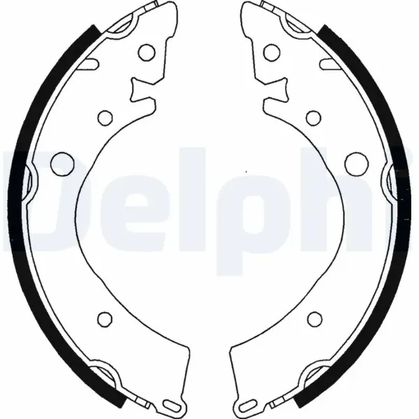 Задние барабанные колодки LS1341 Delphi