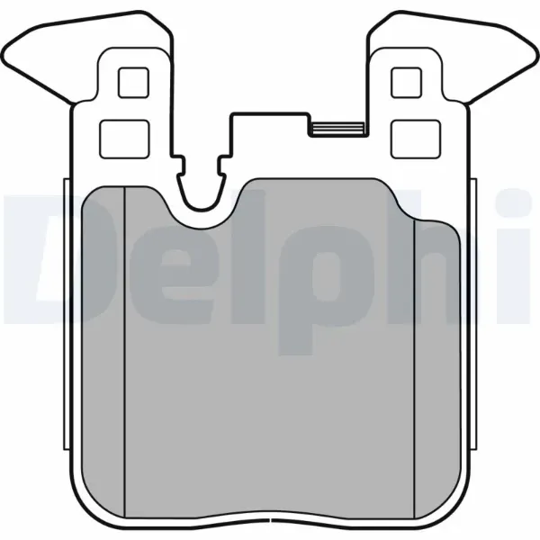 Задние тормозные колодки LP2660 Delphi