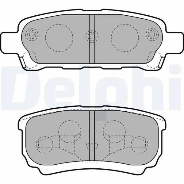 Задние тормозные колодки LP1852 Delphi