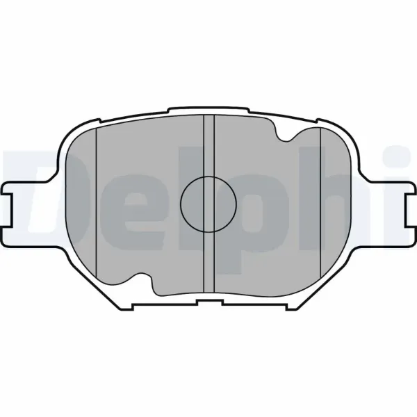 Передние тормозные колодки LP1804 Delphi