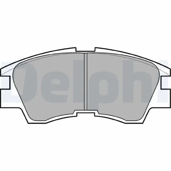 Передние тормозные колодки LP633 Delphi