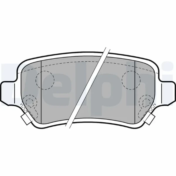 Задние тормозные колодки LP2188 Delphi