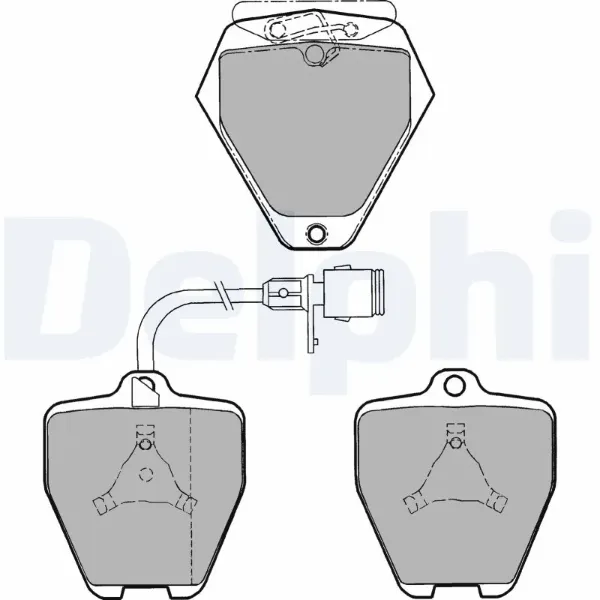Передние тормозные колодки LP1024 Delphi