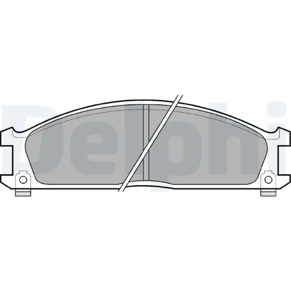 Передние тормозные колодки LP543 Delphi