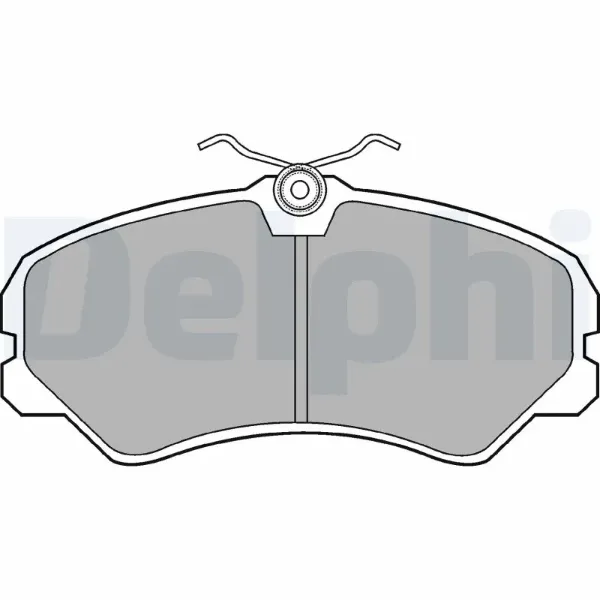 Передние тормозные колодки LP567 Delphi