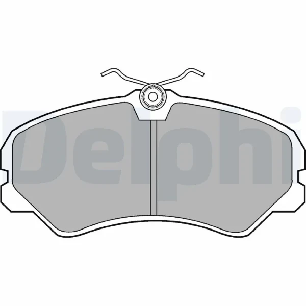 Передние тормозные колодки LP567 Delphi