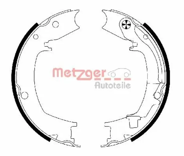 Колодки ручника MG204 Metzger