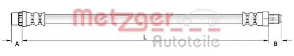  Шланг тормозной передний Renault Scenic 