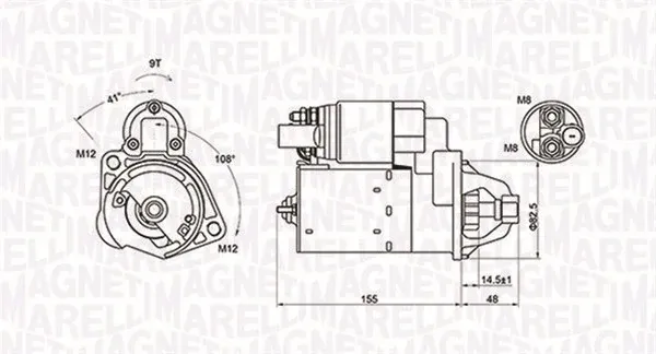 Стартер 063721394010 Magneti Marelli