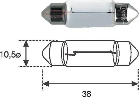 Лампочка освещения салона 009418100000 Magneti Marelli