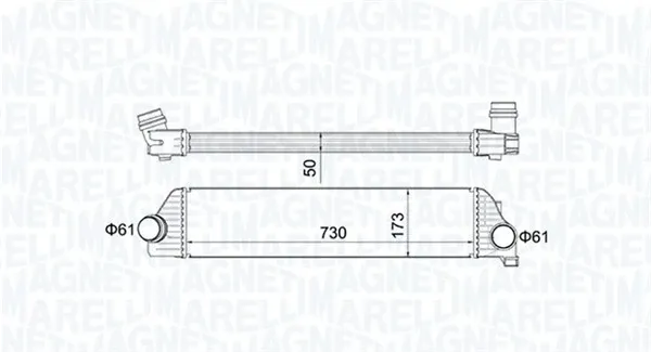 Интеркулер 351319205410 Magneti Marelli