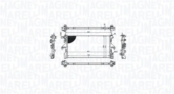 Радиатор 350213215300 Magneti Marelli