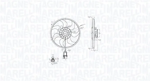 Мотор вентилятора системы охлаждения 069422861010 Magneti Marelli