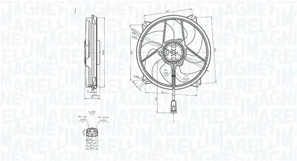 Электровентилятор охлаждения 069422839010 Magneti Marelli