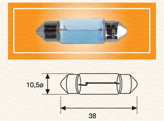 Лампочка освещения салона 009462100000 Magneti Marelli
