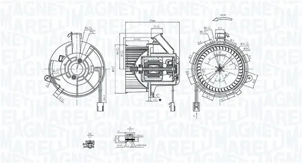 Вентилятор печки 069412290010 Magneti Marelli