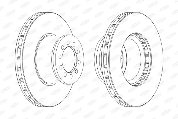 Передние тормозные диски BCR186A Beral