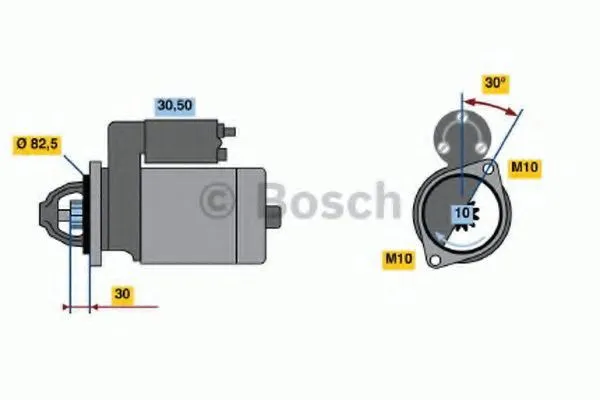 Стартер 0986013390 Bosch
