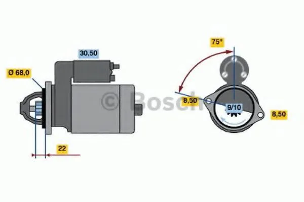 Стартер 0986017120 Bosch