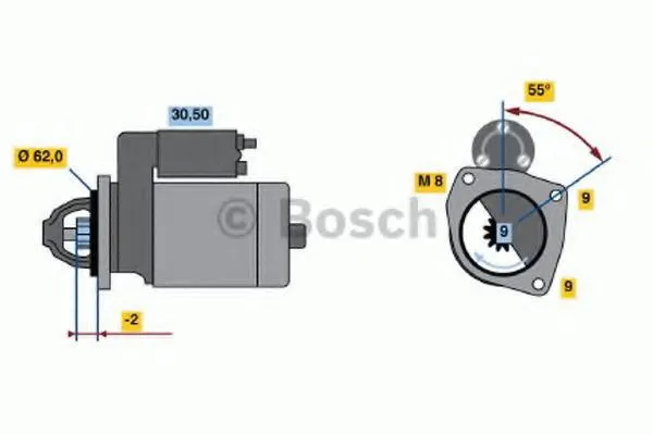 Стартер 0986017930 Bosch