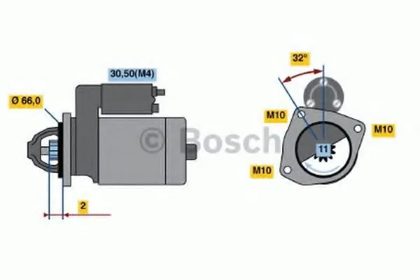 Стартер 0986019271 Bosch