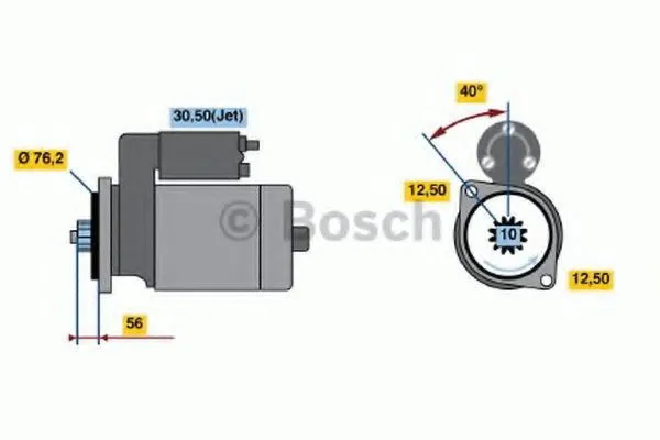 Стартер 0986020780 Bosch
