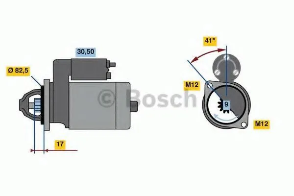 Стартер 0986021210 Bosch