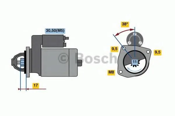 Стартер 0986023580 Bosch