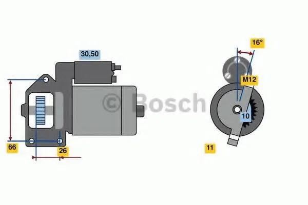 Стартер 0986024040 Bosch