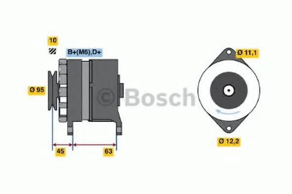 Генератор 0986031340 Bosch