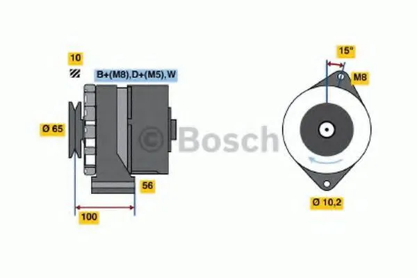 Генератор 0986036790 Bosch