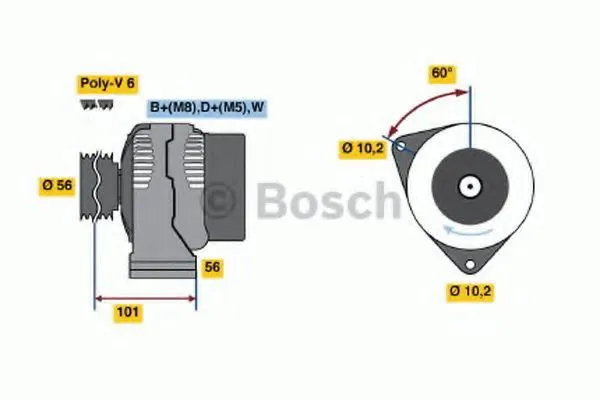 Генератор 0986036820 Bosch